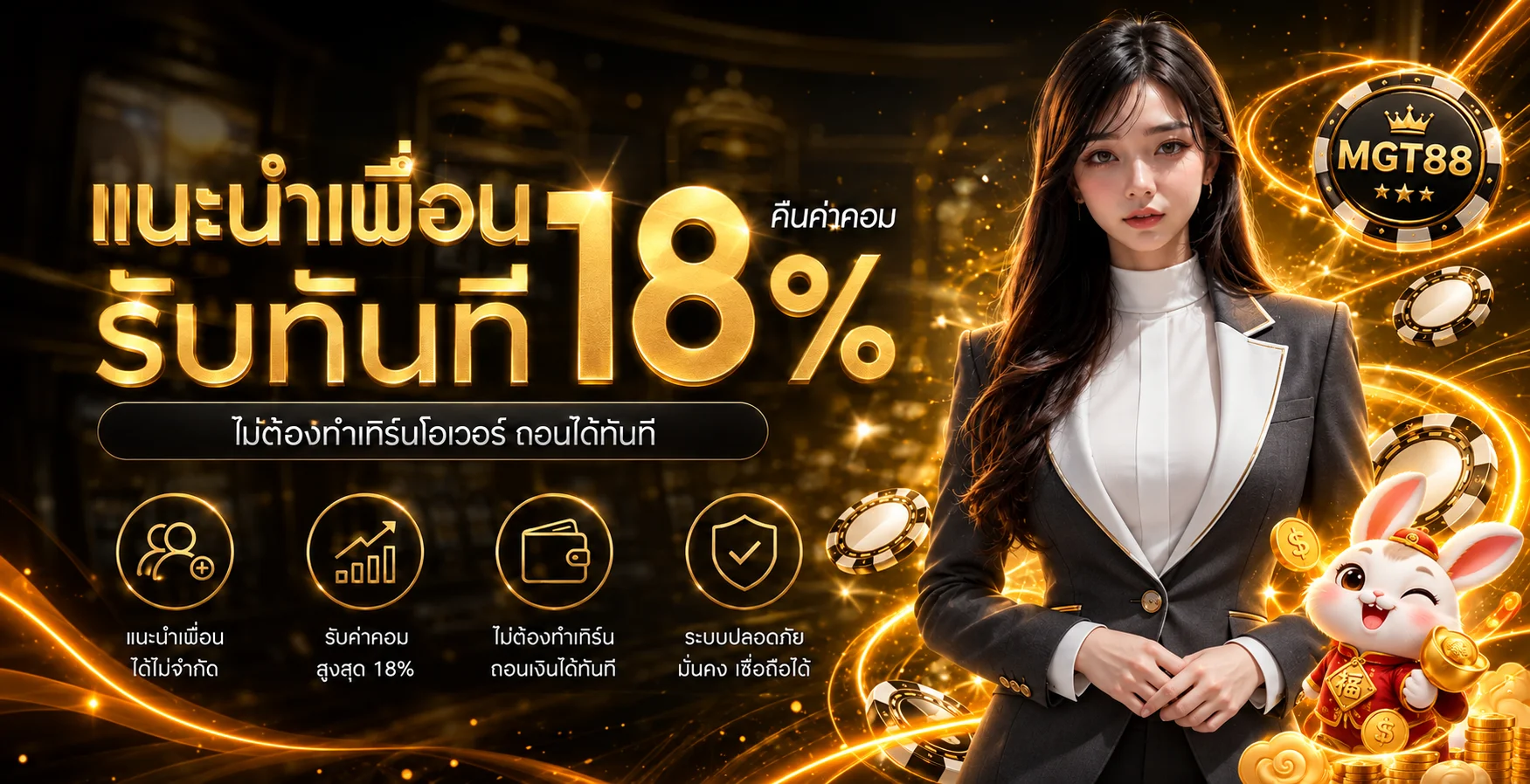 MGT88 ทางเข้าเว็บตรง | สล็อต คาสิโน กีฬา ครบ