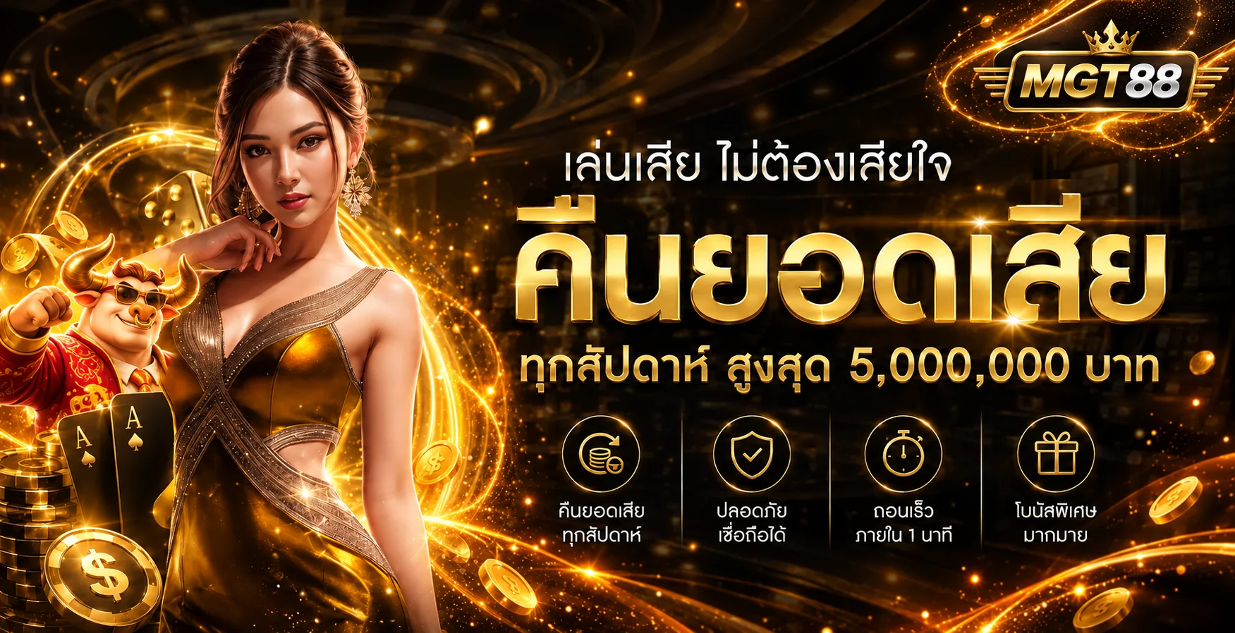 MGT88 ทางเข้าเว็บตรง | สล็อต คาสิโน กีฬา ครบ